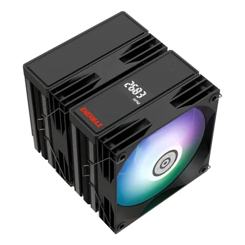 Miniatura 3 de Enermax ETS-T50 Axe - Enfriador de aire de CPU RGB direccionable para AMD/Intel, 5 tubos de calor de contacto directo, 230 W+ TDP, ventilador PWM