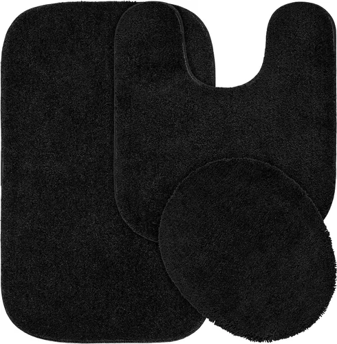 Miniatura 80 de Garland Rug 2 alfombras de baño tradicionales de nailon lavables color morado (17 x 24 pulgadas, 21 x 34 pulgadas), suaves, absorbentes y elegantes