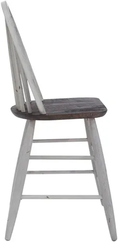 Miniatura 9 de Liberty Furniture INDUSTRIES Farmhouse Windsor - Juego de 2 sillas de mostrador, 17 pulgadas de ancho x 22 pulgadas de profundidad x 42 pulgadas