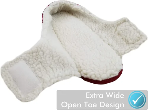 Miniatura 4 de Comfort Finds Zapatillas Edema para hombre, zapatos para pies diabéticos, zapatos espaciosos - zapatilla ajustable de ancho extra ancho - zapatos