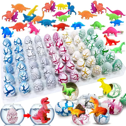 Miniatura 11 de 60 huevos de dinosaurio para incubar para niños, regalos de fiesta, regalos de Navidad para nietos, huevos de dinosaurio novedosos para crecer