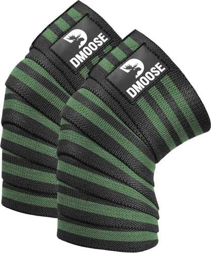 Miniatura 11 de DMoose Fitness Rodilleras para levantamiento de pesas (par) rodilleras de 78 pulgadas para apoyo articular, sentadillas y levantamiento de potencia
