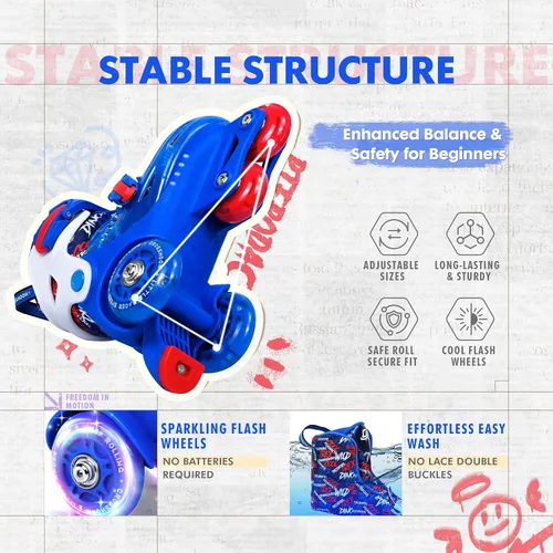 Miniatura 4 de Patines para niños pequeños con diseño de dinosaurio genial, zapatos de patinaje de entrenamiento para niños con triple protección de seguridad, 4