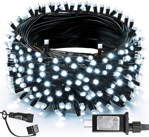 Miniatura 34 de TW SHINE - Luces de Navidad que cambian de color, 200 luces LED RGB de 66 pies, luces de Halloween para exteriores con control remoto, impermeables