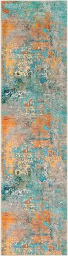 Miniatura 7 de Lahome Alfombra Abstracta Moderna - Alfombra de Pasillo Colorida de 2x8 Pies, Antideslizante Lavable, Alfombra de Baño, Alfombra de Entrada