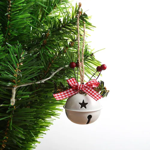 Miniatura 7 de 18 PCS Adornos de Cascabeles Navideños en Rojo, Blanco, Verde - Decoración de Árbol de Navidad, Corona, Adorno Conmemorativo Campana-1