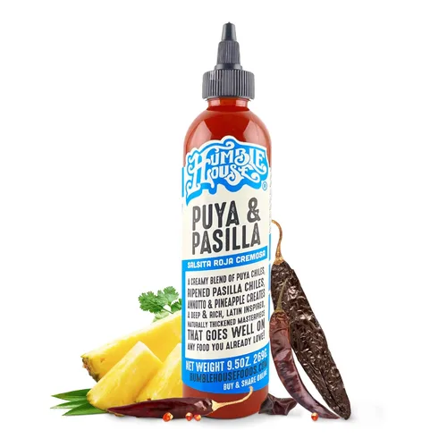 Miniatura 9 de Humble House - Salsa picante de chiles Ancho & Morita, baja en calorías y sodio, condimentos veganos para alitas de pollo, filetes, tacos