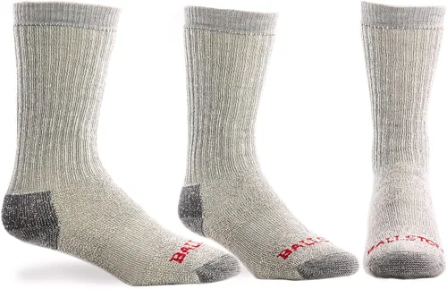 Ballston 83% lana peso peso expedición calcetines de caza 3 pares para hombres y mujeres