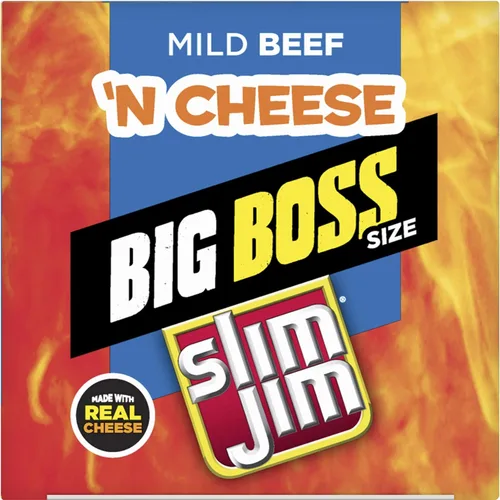 Miniatura 4 de Slim Jim Palito de carne de res y queso suave, 3 onzas, 18