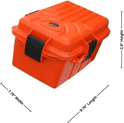 Miniatura 3 de Caja seca de supervivencia MTM con sello de junta tórica, tamaño pequeño, S Naranja