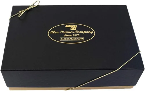 Miniatura 9 de Alex Cramer - Juego de dominó clásico 'Cabin Club' con estuche de nogal negro, 28 dominó indestructibles de doble seis dominó
