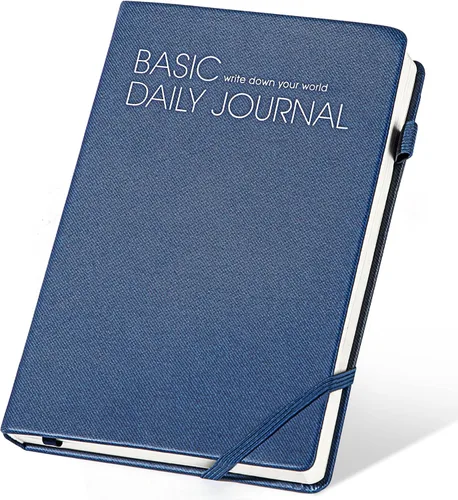 Miniatura 11 de CAGIE Cuaderno rayado para trabajo, cuaderno de tapa dura para escribir, mujeres y hombres, diario para tomar notas con lazo para bolígrafo