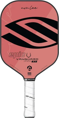 Miniatura 36 de Selkirk Sport Vanguard - Paleta híbrida de pickleball de fibra de carbono con núcleo de polipropileno X5, raquetas de pickleball 1.0 Rojo