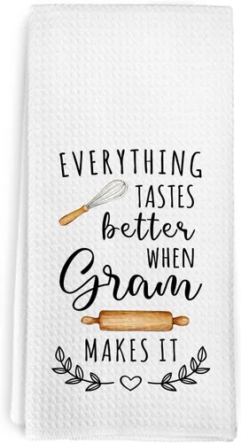 Miniatura 21 de Gigi - Toallas de cocina para el día de la madre, regalos de cumpleaños, para mujeres, abuelas de nietos, nietos, todo sabe mejor cuando Gigi lo