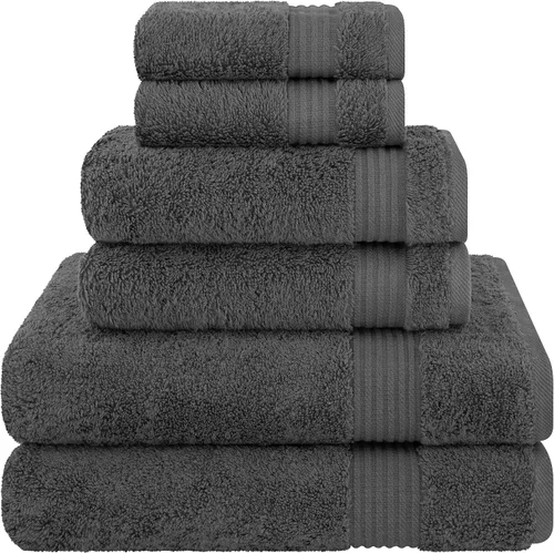 Miniatura 22 de Cotton Paradise 4 piezas de toallas turcas para baño, juego de toallas extra grandes suaves y afelpadas para baño, color beige