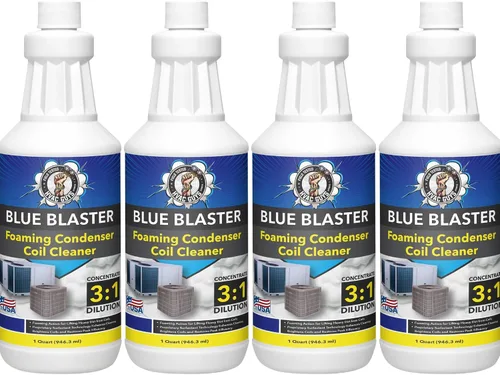Miniatura 7 de Blue Blaster - Espuma limpiadora de bobina CA – Cuarto de galón Fórmula de servicio extremo para unidades de condensador de CA al aire libre