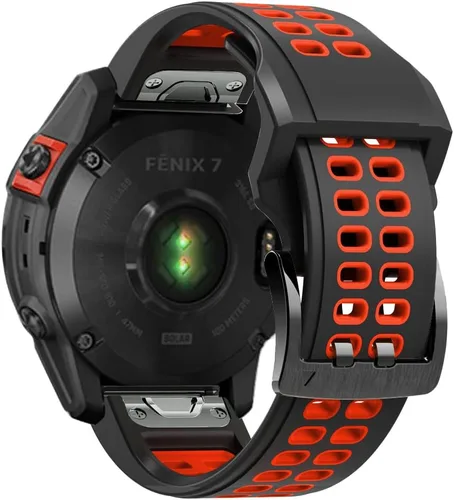 Miniatura 13 de REYDA Correa de silicona compatible con Garmin Fenix 8 Pro/8/E 1.850 in, 0.866 in, correa de reloj de ajuste rápido, suave, flexible, correa de Azul