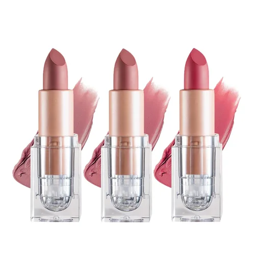 Miniatura 15 de IONSGAKO Lápiz labial mate nude aterciopelado, brillo de labios, no se decolora, no se pega a la copa, lápiz labial color nude, tinte de labios