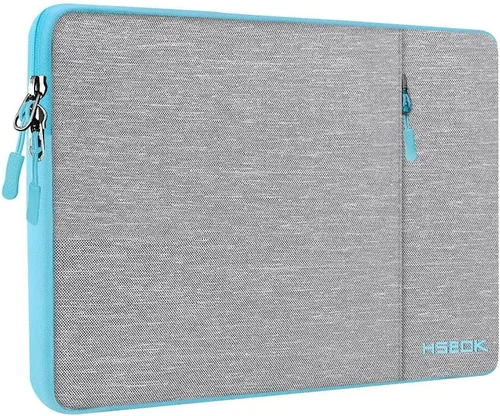 Miniatura 16 de Hseok - Funda para portátil de 15.6 pulgadas, funda con manga a prueba de golpes y repelente al agua con bolsillo para accesorios, compatible