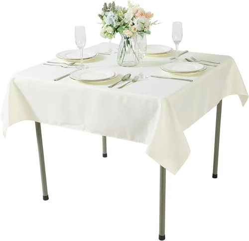 Miniatura 32 de Cupuamon - Mantel rectangular de 60 x 84 pulgadas, tela de poliéster lavable para decoración de bodas, fiestas, cenas y banquetes