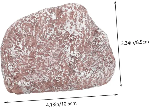 Miniatura 2 de Llavero de piedra falsa para exteriores, diseño de resina resistente a la intemperie, almacenamiento decorativo de imitación de roca