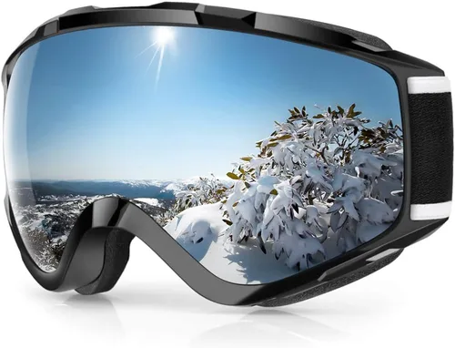 Miniatura 13 de Findway - Gafas de esquí para usar sobre anteojos, para nieve y snowboard, para hombre, mujer y jóvenes, 100 % protección contra rayos ultravioleta