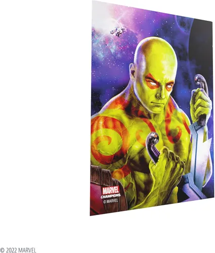 Miniatura 5 de Gamegenic Marvel Champions The Card Game - Juego de cartas oficial Drax Fine Art, paquete de 50 fundas artísticas y 1 funda transparente para juego