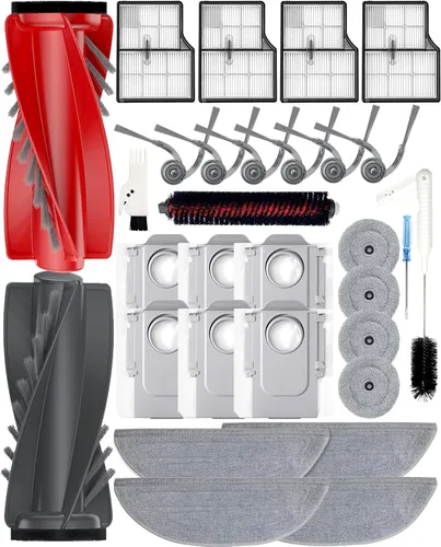 Miniatura 12 de Yivy 24 piezas de repuesto compatibles con Roborock Q7 M5+/ Q7 M5/Q7 L5/Q7 L5+, 2 cepillos principales, 6 cepillos laterales, 4 filtros HEPA, 4