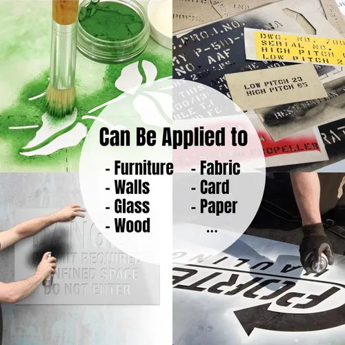Miniatura 5 de Plantillas personalizadas para pintura en aerosol, personalizadas con logotipo/texto, plantillas de letras multiusos para madera, papel, tela