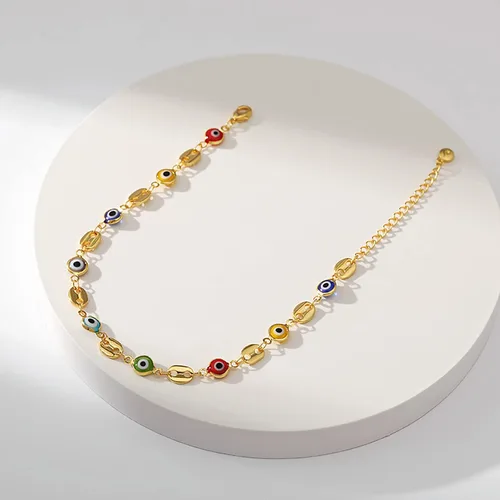 Miniatura 21 de Tobillera para mujer, chapada en oro de 18 quilates, tobillera con dije de oro, impermeable, para verano, playa, cadena de pie, joyería para regalos