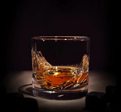 Miniatura 2 de LIITON Grand Canyon - Juego de regalo de 2 vasos de whisky de cristal pesado, vaso de bourbon grueso congelable de 1 libra cada uno, regalos