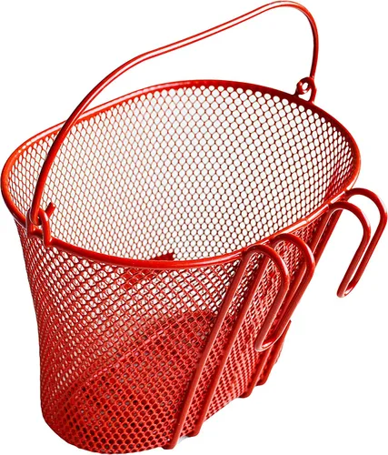 Miniatura 2 de Cesta con ganchos, frontal, extraíble, malla de alambre pequeña, cesta de bicicleta para niños
