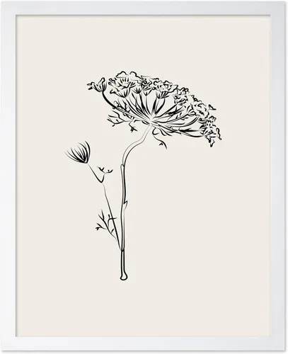 Miniatura 72 de Poster Master Póster de peonías – Estampado de flores retro – Ilustración floral – Ilustración en blanco y negro – Diseño de línea y abstracto