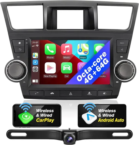 Miniatura 7 de Highlander - Radio Android compatible con Carplay Android Auto, pantalla táctil estéreo para coche, navegación Bluetooth, reproductor multimedia