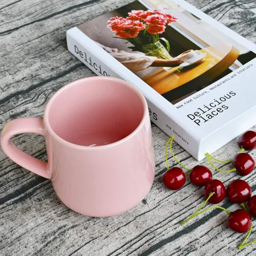 Miniatura 2 de Bosmarlin Juego de 2 tazas de café de cerámica brillante, taza de té para oficina y hogar, 18 onzas, adecuadas para lavavajillas y microondas