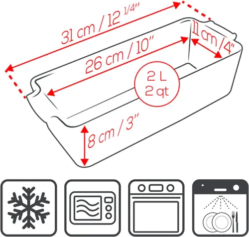 Miniatura 3 de Appolia Pan Crudo 12.2 in - 10 1/2