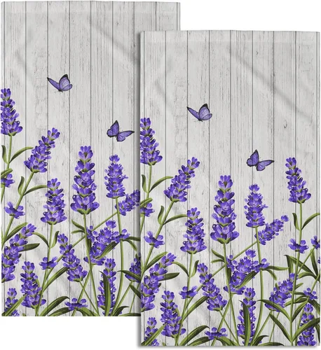Miniatura 50 de Giwawa Toallas de Mano Verdes Bosque Nebuloso Set de 2 Montaña Bosque Suave Toallas de Huésped Toallas de Cara Baño Decoraciones Finas Toallas