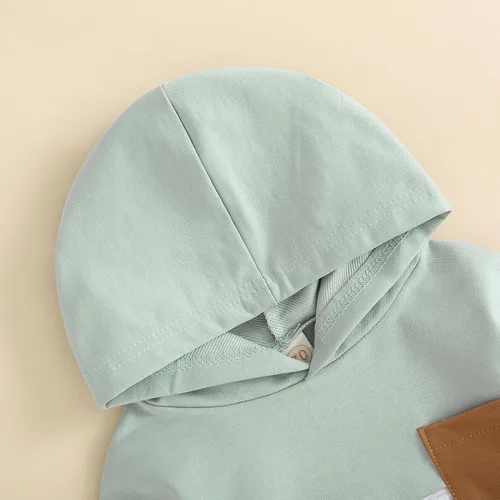 Miniatura 69 de Conjunto de ropa de otoño e invierno para bebé y niño, sudadera larga con capucha y pantalones para niños pequeños, 6, 12, 18, 24 meses, 2T