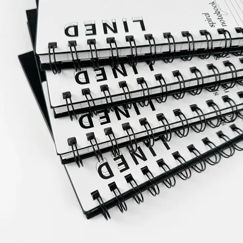 Miniatura 26 de Cuaderno grande en espiral rayado - Paquete de 4 cuadernos rayados de 8.5" x 11" con tapa dura de 7mm, cuaderno de 120 páginas, papel grueso de 100