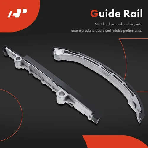 Miniatura 3 de A-Premium Kit de cadena de distribución del motor con riel guía y piñón tensor y tensor más [compatible con DOHC, 4 cilindros 2.4 L, KA24DE]