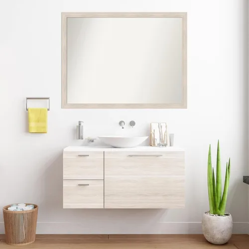Miniatura 980 de Amanti Art Espejo personalizado, espejo estrecho de baño de oro blanco, espejo de pared o espejo de tocador de baño sobre el fregadero