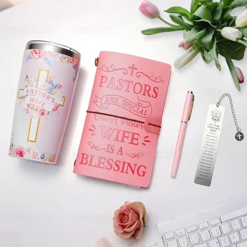 Miniatura 4 de Regalos de apreciación para la esposa del pastor para mujeres, regalos cristianos, regalo único para la esposa del pastor que incluye diario, vaso
