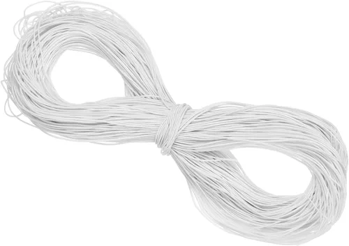 Miniatura 111 de PATIKIL Cuerda elástica elástica de 109 yardas (328.1 ft), cuerda elástica pesada de 0.059 in, albaricoque para manualidades, correas de gancho