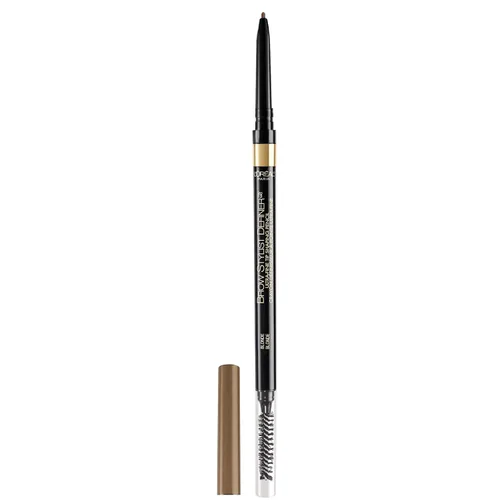 Miniatura 8 de L'Oréal Paris Maquillaje Delineador de cejas impermeable Lápiz de cejas, lápiz mecánico ultrafino, dibuja pequeños pelos de cejas y rellena en áreas