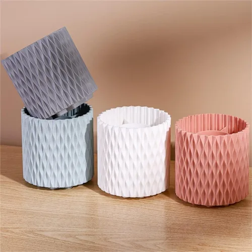 Miniatura 5 de Organizador de maquillaje, organizador de maquillaje, cubo de almacenamiento de brochas de maquillaje, caja de almacenamiento portátil para Rosa