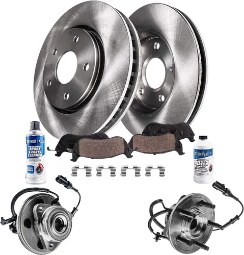 Miniatura 30 de Detroit Axle - Rotores de freno para Ford Mustang 2015 2016 2017 2018 2019 2020 2021 2022 2023 Rotores de freno de disco 2016 2017 2018 2019