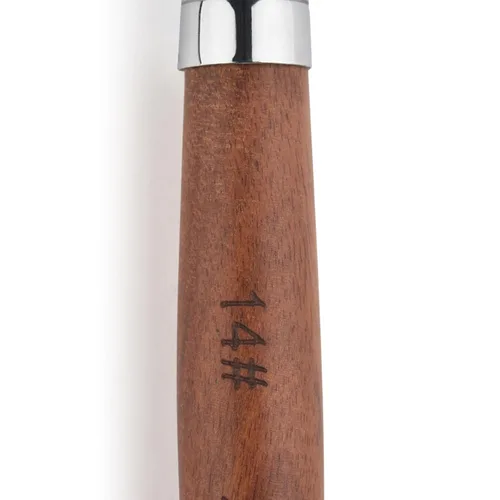 Miniatura 2 de Pincel profesional Kolinsky de pelo de marta para arte de uñas acrílicas, de madera roja (n.º 10)
