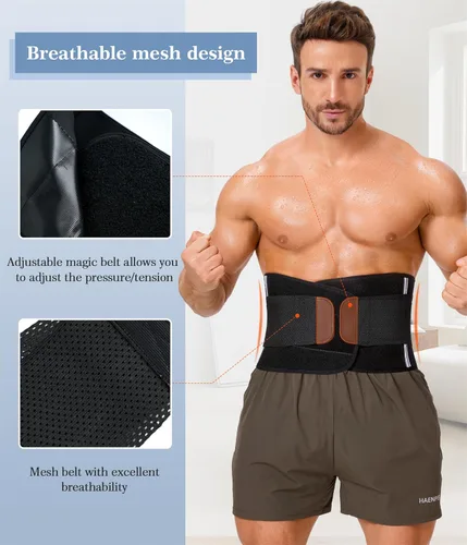 Miniatura 3 de TAILONG Faja reductora de cintura de neopreno cinturón abdominal para hombres, entrenador de cintura para mujeres, corsé adelgazante, moldeador
