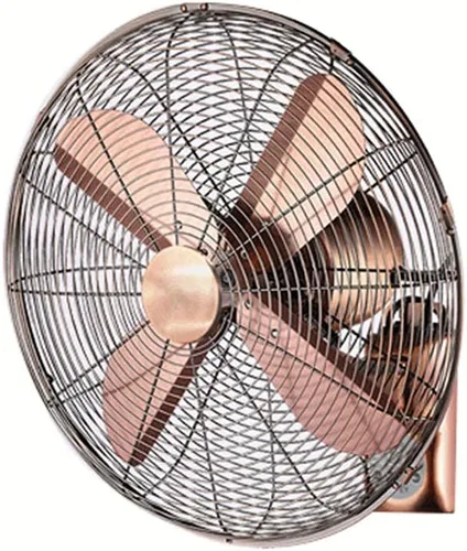 COLOM Ventilador oscilante de montaje en pared, ventilador de pared de metal antiguo retro, ventilador de pared con control remoto para la industria