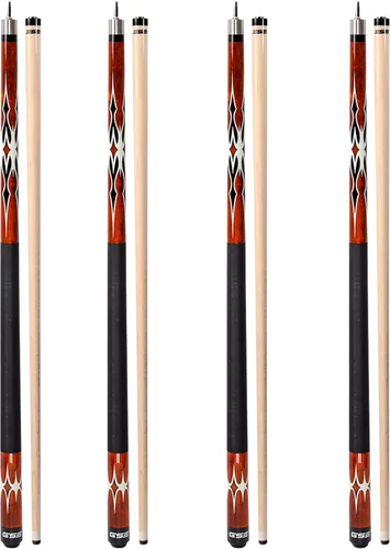 Miniatura 11 de GSE Games & Sports Expert 58" 2-Piece Canadian Maple Hardwood Billiard Pool Cue Sticks for Men/Women, House or Commercial/Bar Use